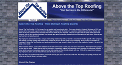 Desktop Screenshot of abovethetoproofing.com