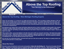Tablet Screenshot of abovethetoproofing.com